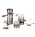 Moedor de Pimenta Temperos Sal e Graos 5 em 1 Manual Ceramica Biscuitt Spices Inox 2